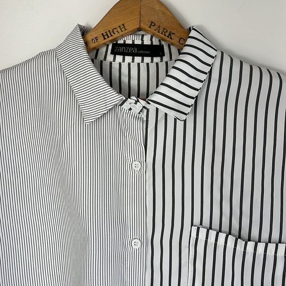 Asymmetrical Button Up Shirt - Picture 4 of 6